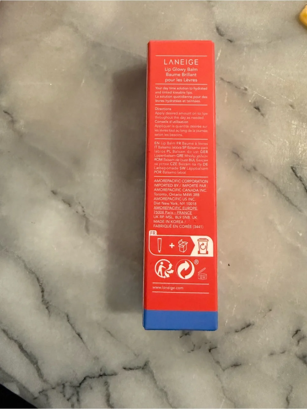 LANEIGE Lip Glowy Balm Peppermint NEW